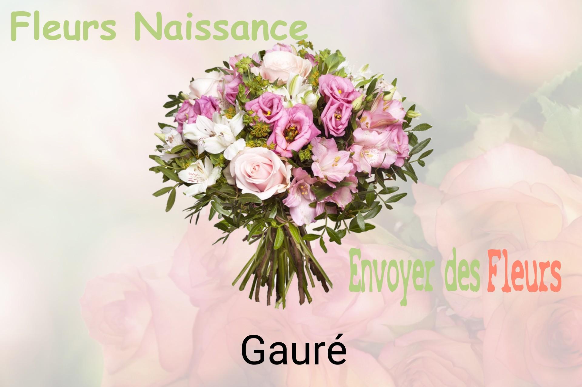Bouquet de fleurs de naissance livré à Gauré